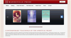 Desktop Screenshot of mandevillepress.org