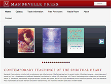 Tablet Screenshot of mandevillepress.org